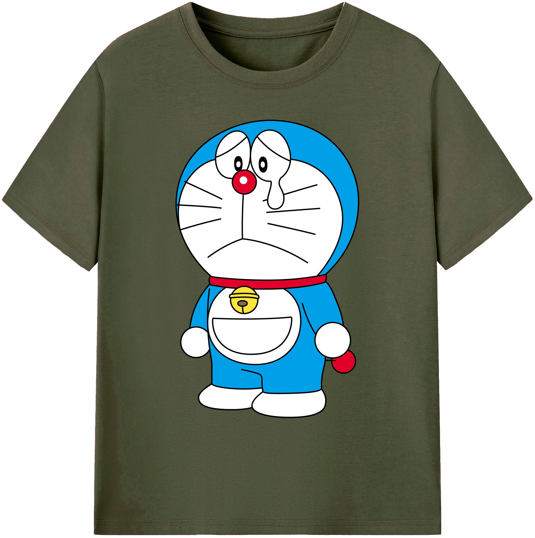（画像用） ドラえもん Doraemon 綿100％ メンズ半袖Tシャツ｜肌触りやわらか＆通気性